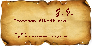 Grossman Viktória névjegykártya